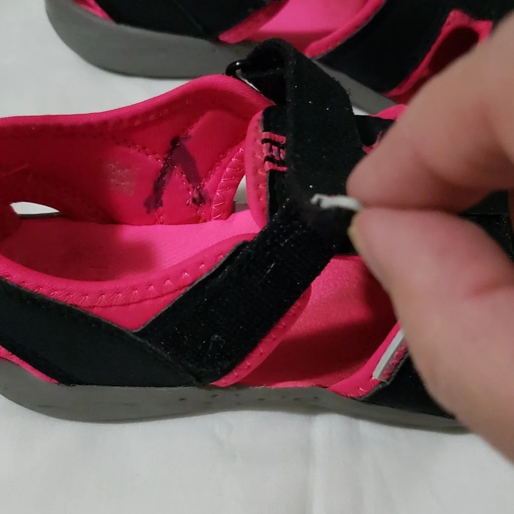 Pediped Black Purple girls sandals